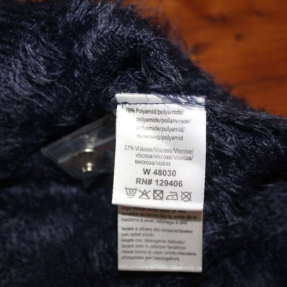 Fair Lady Vintage Mohair Sweater Cardigan V-Neck Blue Jewel Button US 10 BOHO - Picture 13 of 16